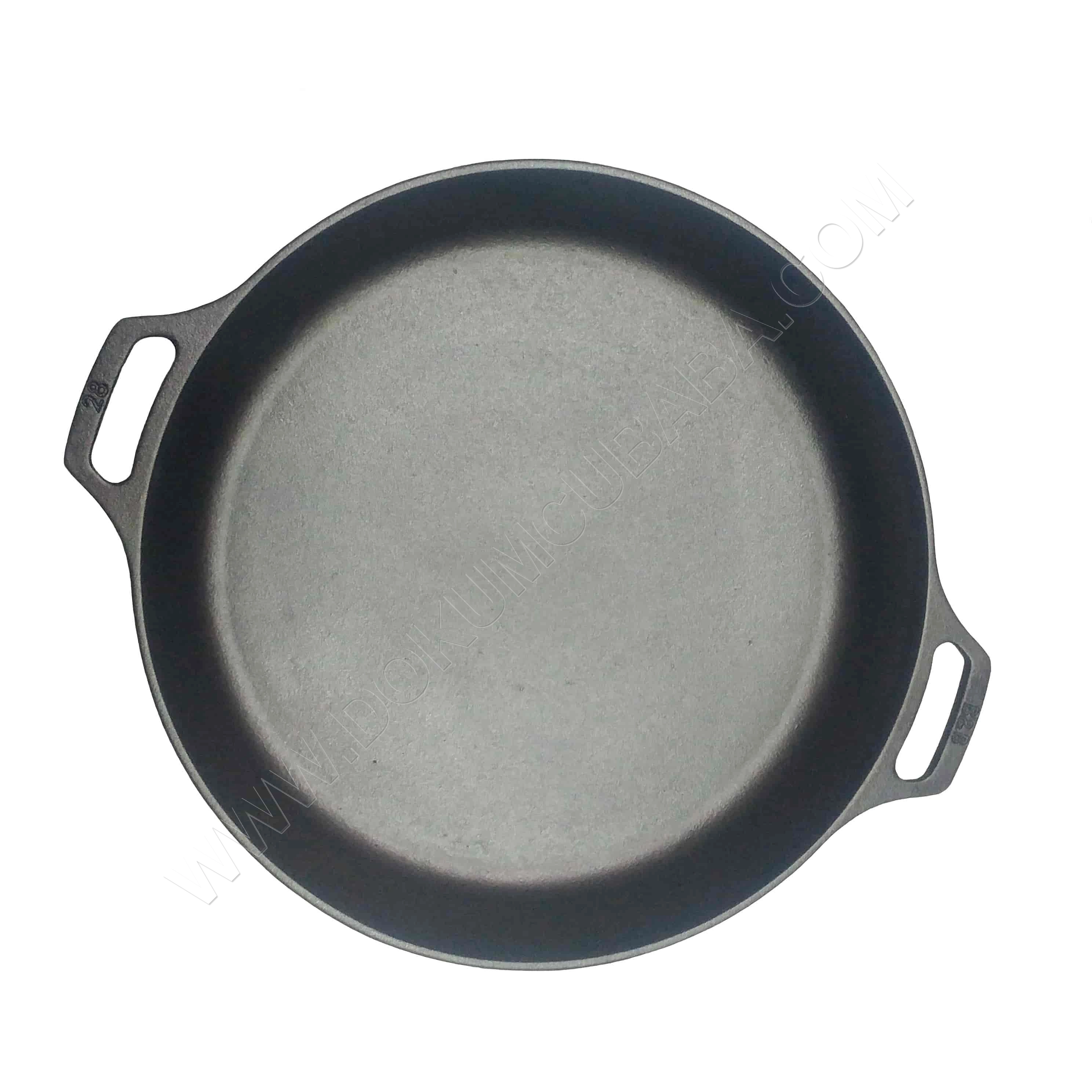 Kaplamasız döküm sahan 28cm-KUSURLU(AÇIKLAMAYI OKUYUNUZ)