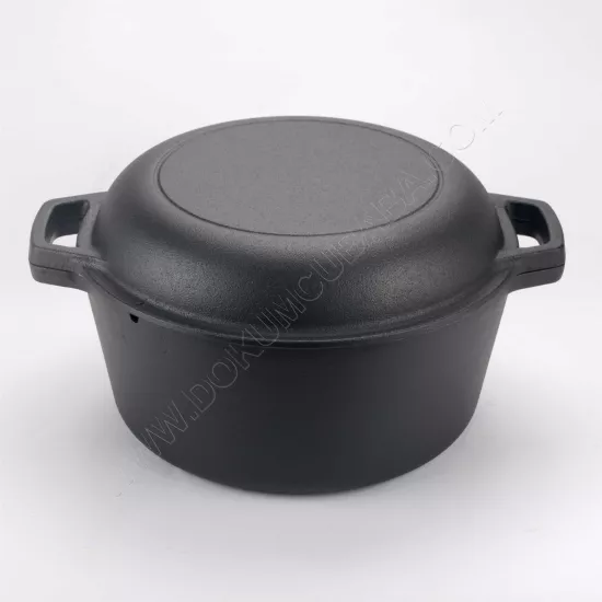 Kaplamasız döküm ikili tencere 26cm-KUSURLU(AÇIKLAMAYI OKUYUNUZ)