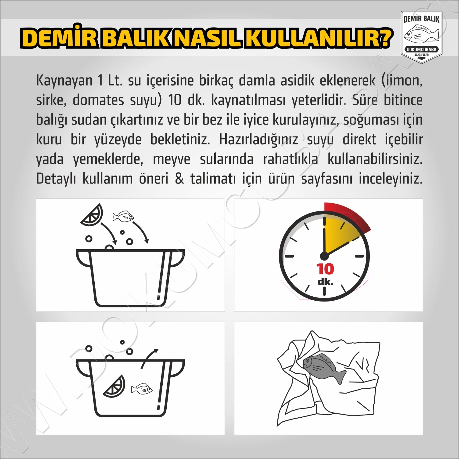 Demir Balık Tablet -1 ADET (KUSURLU)